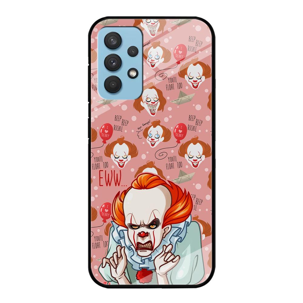 IT Pennywise Eww Pink Patern Samsung Galaxy A32 Case-Oxvistore