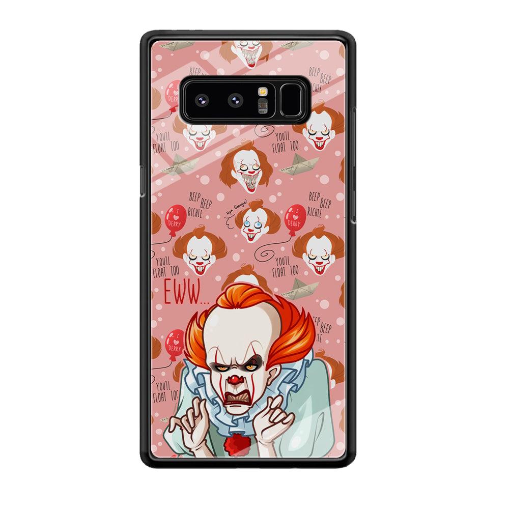 IT Pennywise Eww Pink Patern Samsung Galaxy Note 8 Case-Oxvistore