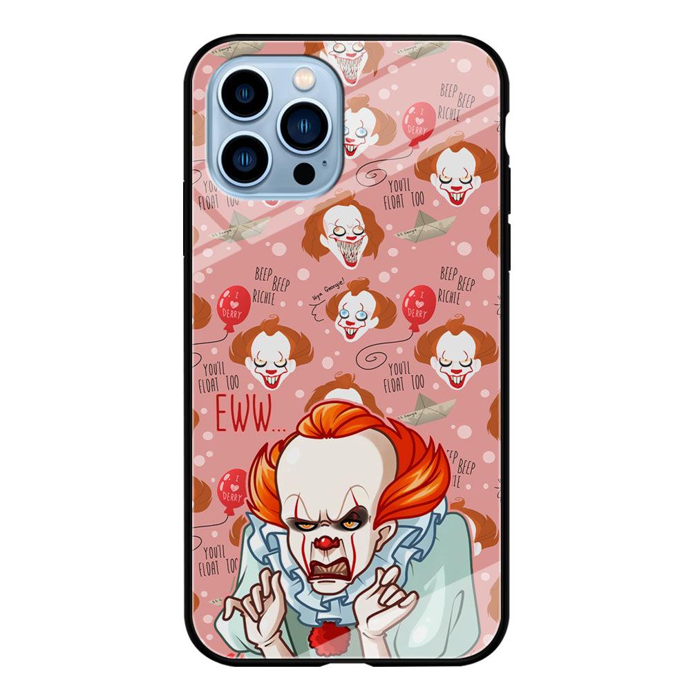 IT Pennywise Eww Pink Patern iPhone 13 Pro Case-Oxvistore