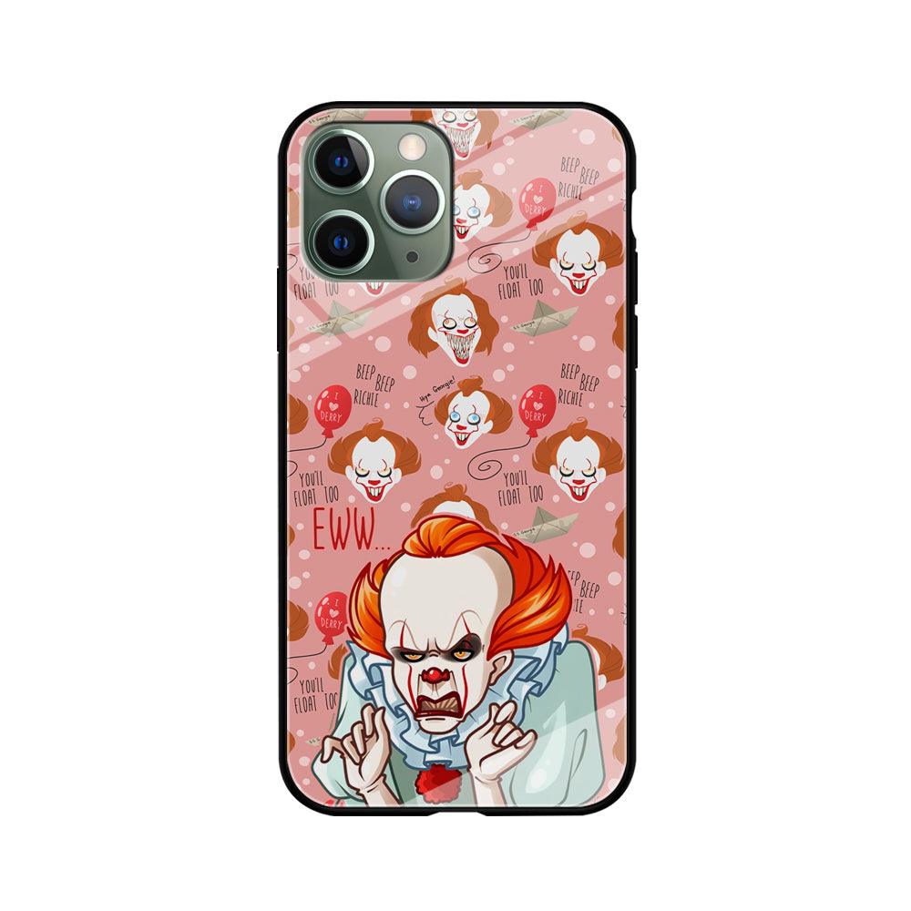 IT Pennywise Eww Pink Patern iPhone 11 Pro Case-Oxvistore