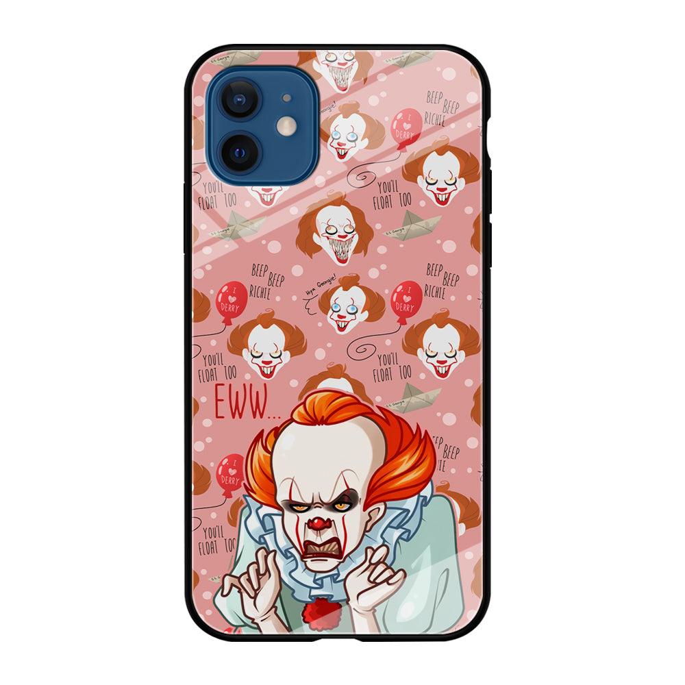 IT Pennywise Eww Pink Patern iPhone 12 Case-Oxvistore