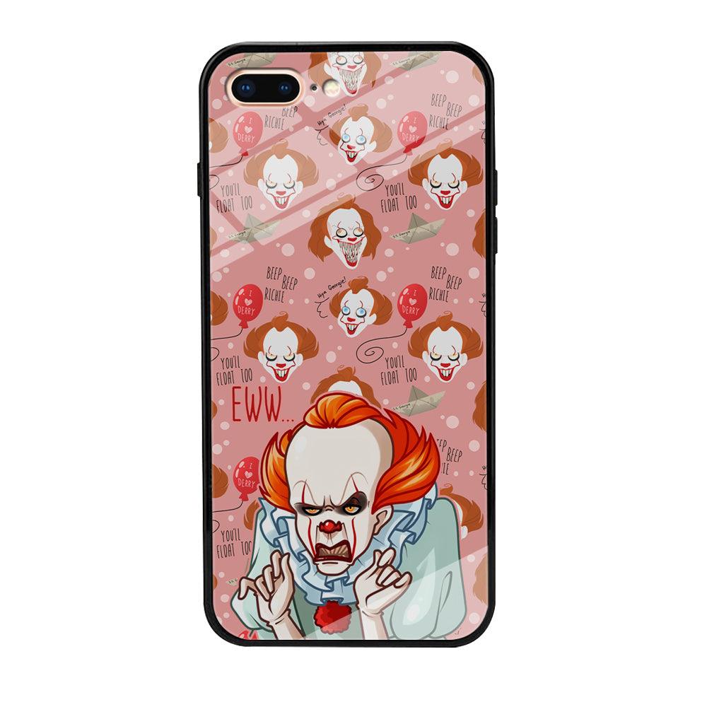 IT Pennywise Eww Pink Patern iPhone 8 Plus Case-Oxvistore