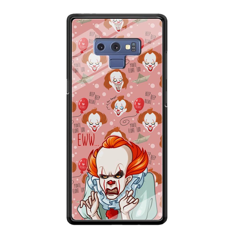 IT Pennywise Eww Pink Patern Samsung Galaxy Note 9 Case-Oxvistore