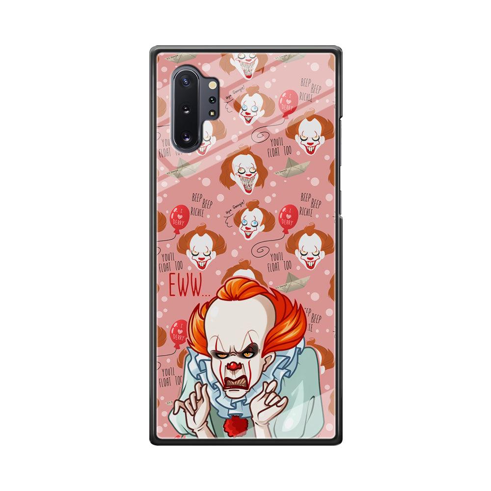 IT Pennywise Eww Pink Patern Samsung Galaxy Note 10 Plus Case-Oxvistore