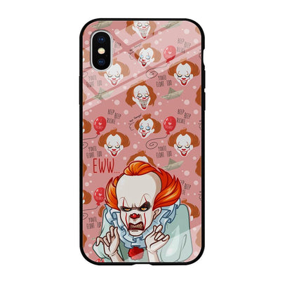 IT Pennywise Eww Pink Patern iPhone X Case-Oxvistore