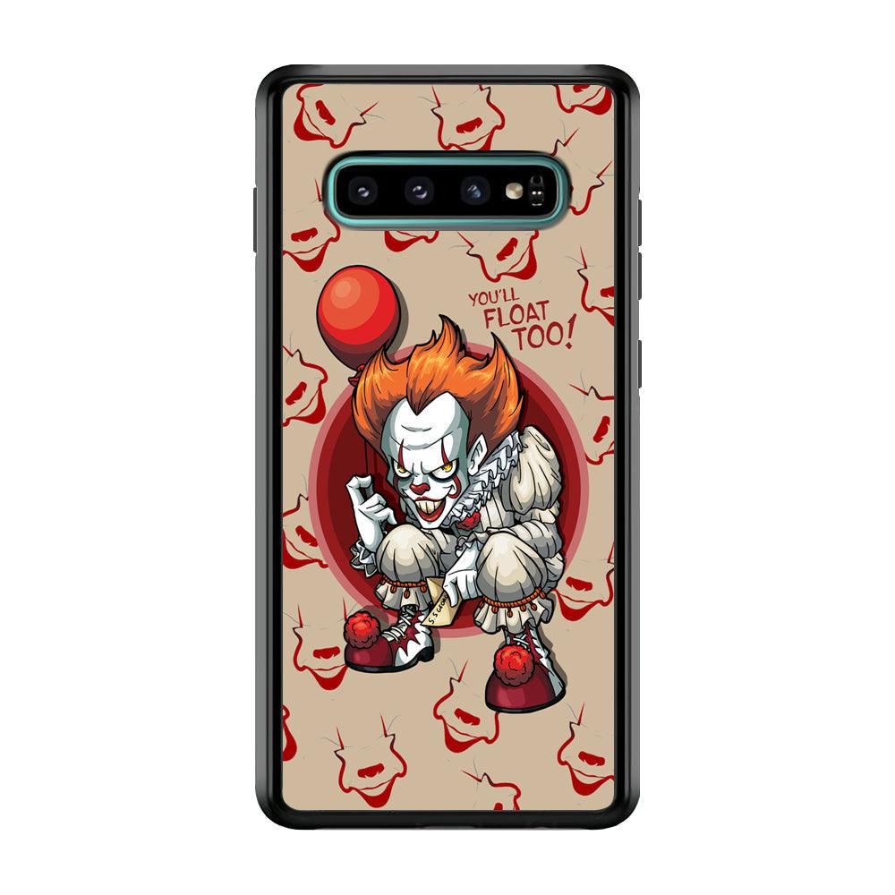 IT Pennywise Smile Patern Background Samsung Galaxy S10 Plus Case-Oxvistore