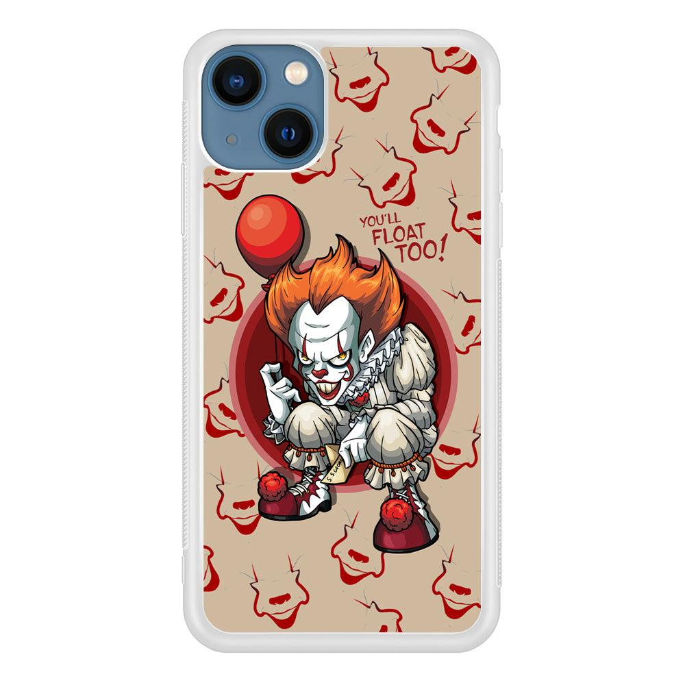 IT Pennywise Smile Patern Background iPhone 15 Plus Case-Oxvistore