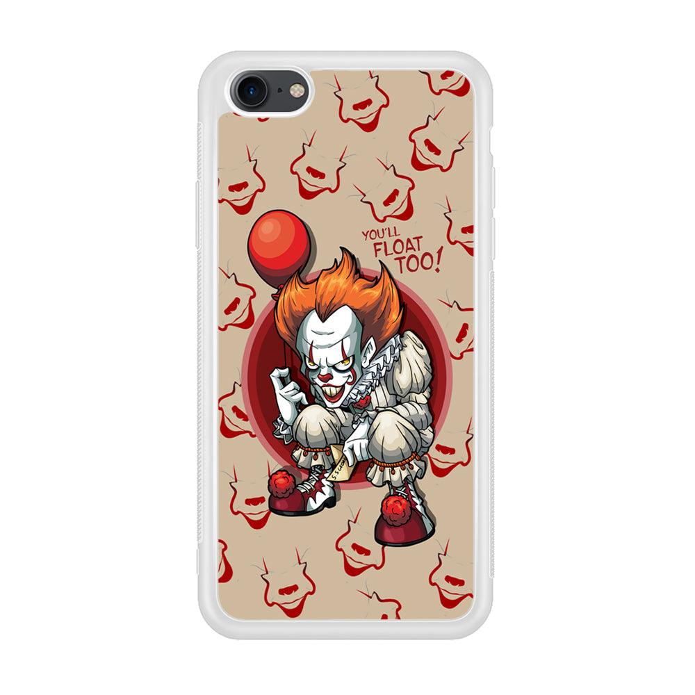 IT Pennywise Smile Patern Background iPhone 8 Case-Oxvistore