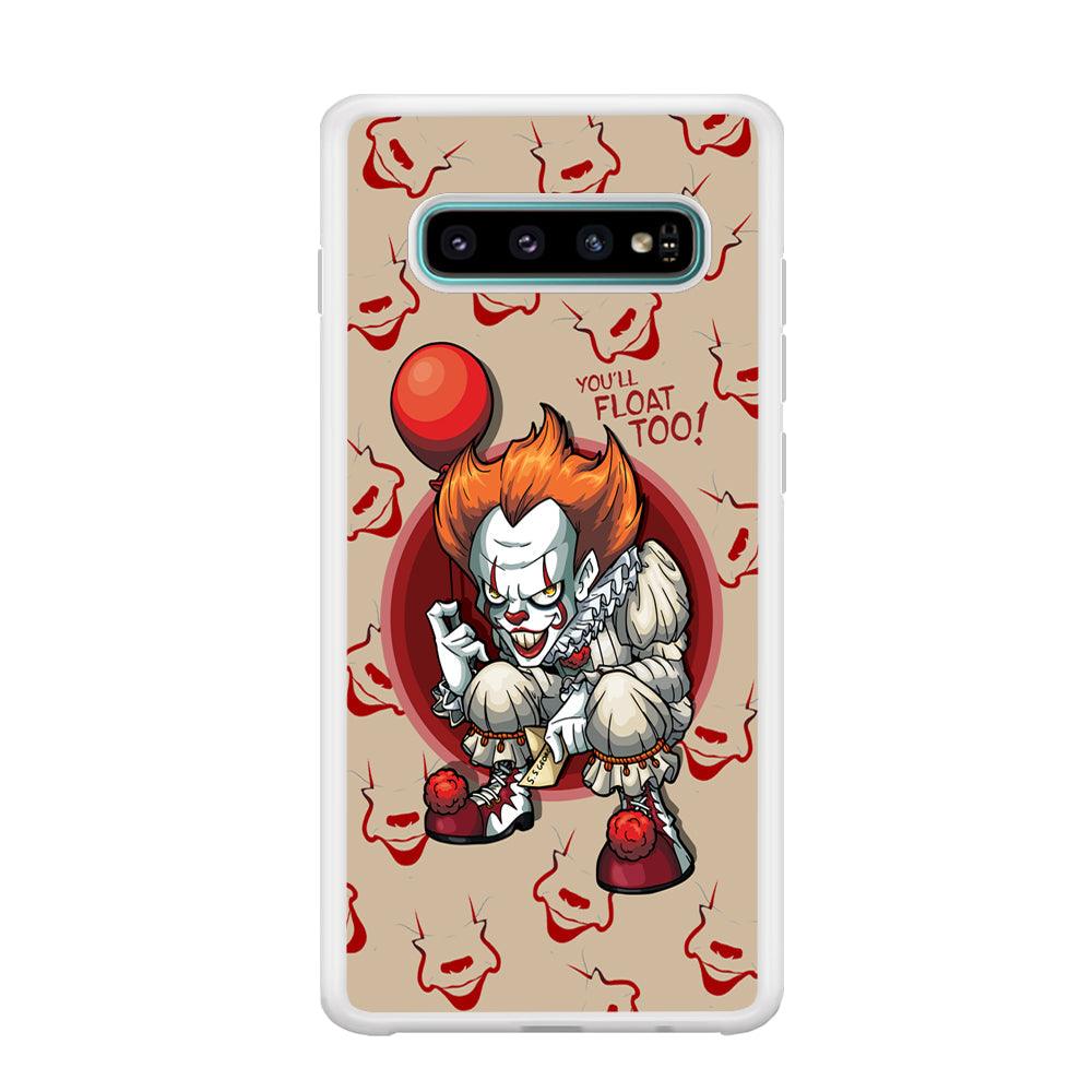 IT Pennywise Smile Patern Background Samsung Galaxy S10 Case-Oxvistore