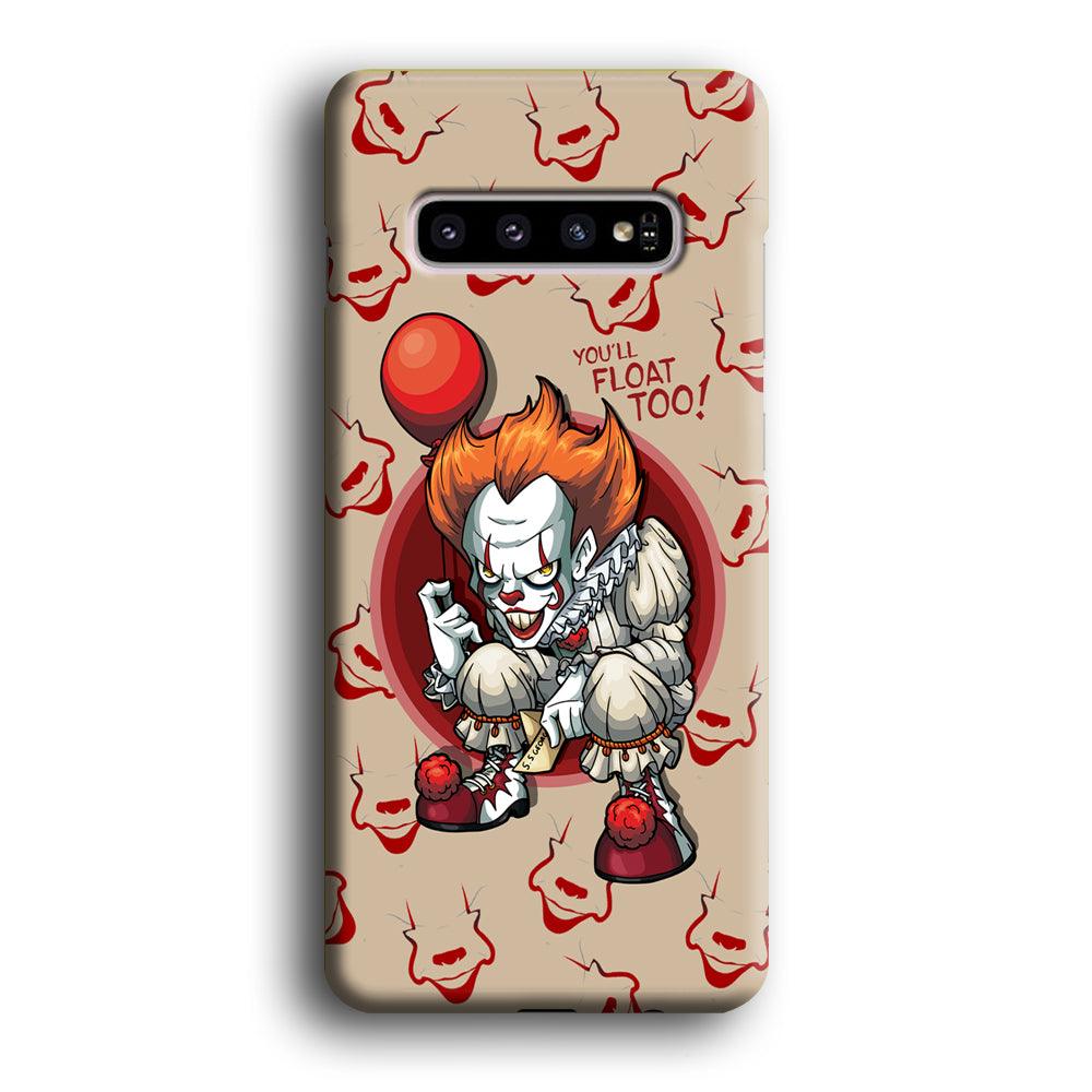 IT Pennywise Smile Patern Background Samsung Galaxy S10 Plus Case-Oxvistore