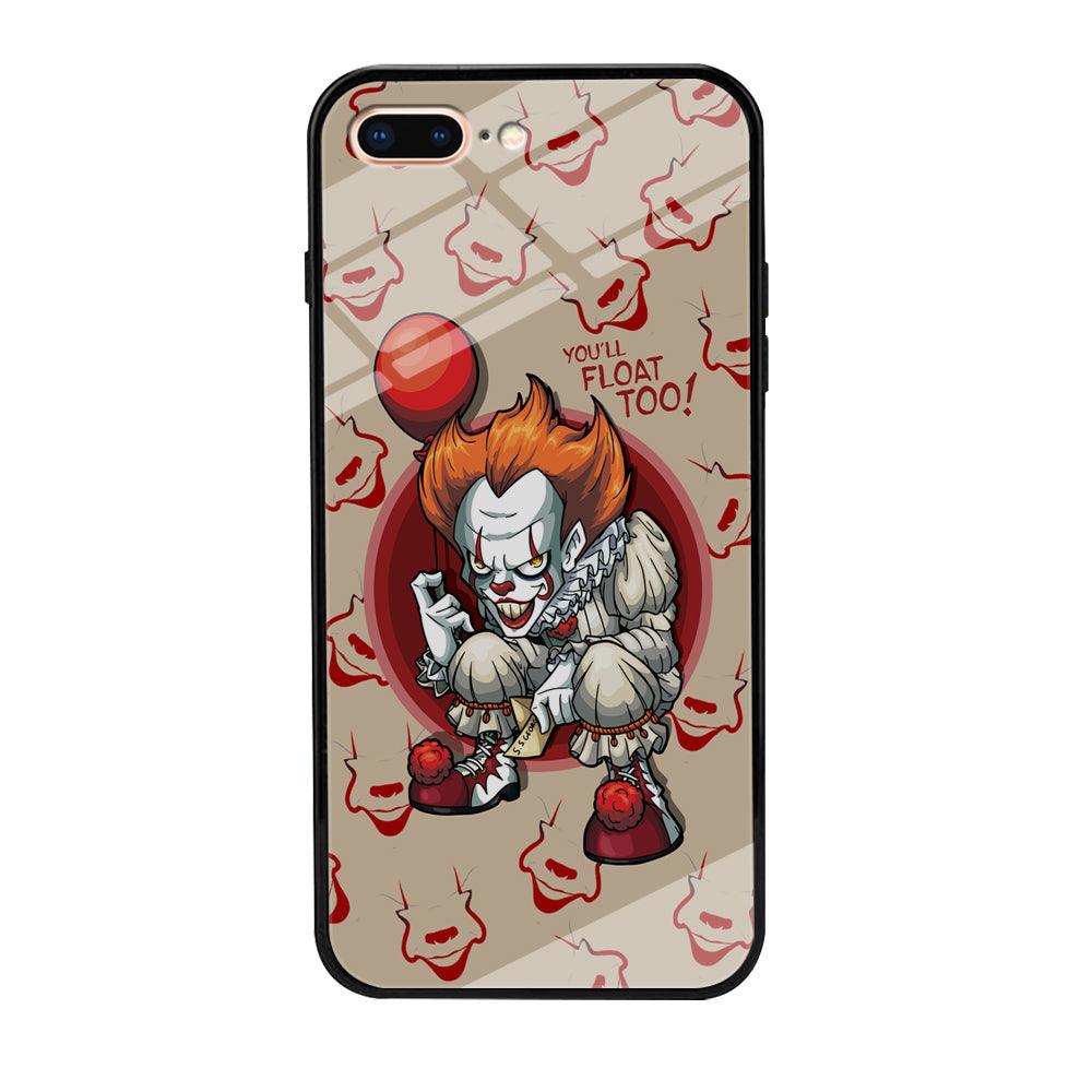 IT Pennywise Smile Patern Background iPhone 8 Plus Case-Oxvistore