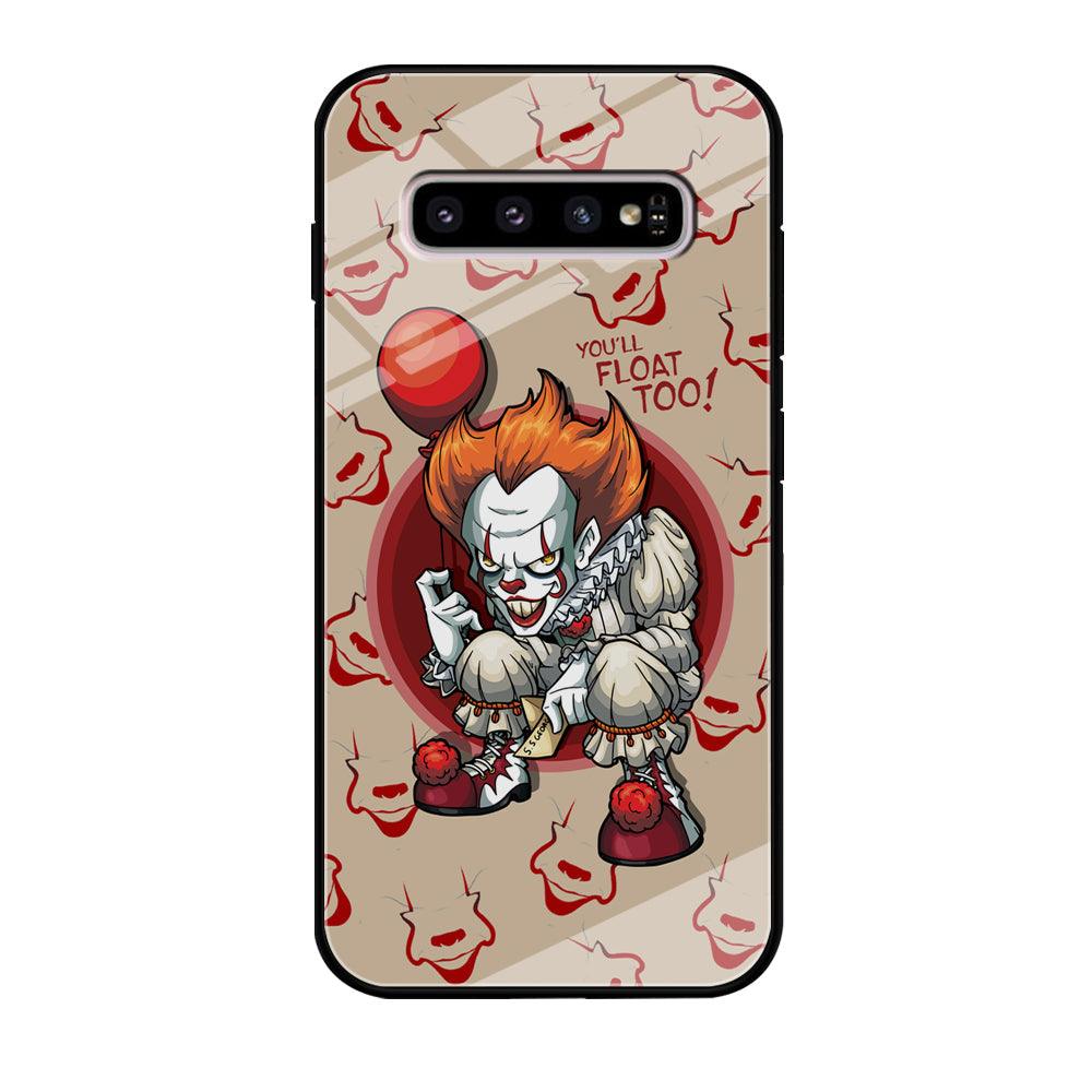 IT Pennywise Smile Patern Background Samsung Galaxy S10 Plus Case-Oxvistore