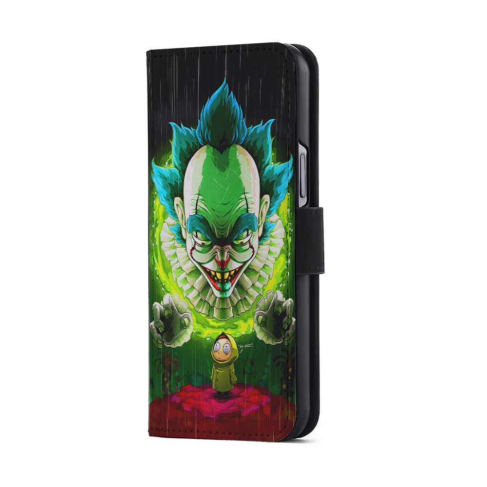 IT X Rick And Morty Flip Wallet Phone Case