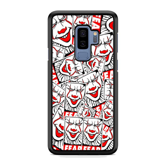 IT Fear Smile Samsung Galaxy S9 Plus Case-Rubber Black (2D Case)-Oxvistore