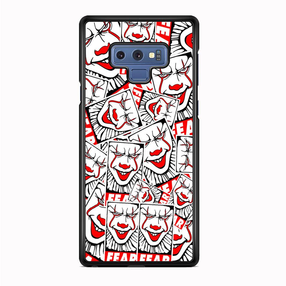 IT Fear Smile Samsung Galaxy Note 9 Case-Rubber Black (2D Case)-Oxvistore
