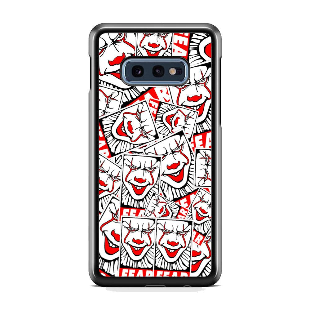 IT Fear Smile Samsung Galaxy S10E Case-Rubber Black (2D Case)-Oxvistore