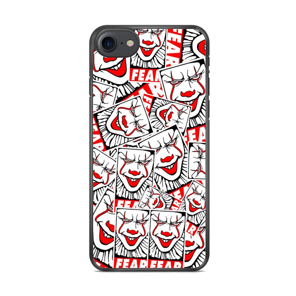 IT Fear Smile iPhone 7 Case-Rubber White (2D Case)-Oxvistore