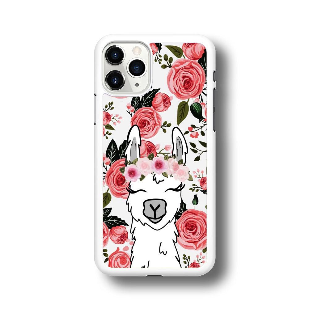 Ilama Flower Angel iPhone 11 Pro Case-Oxvistore