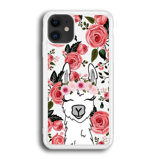 Ilama Flower Angel iPhone 12 Case-Oxvistore