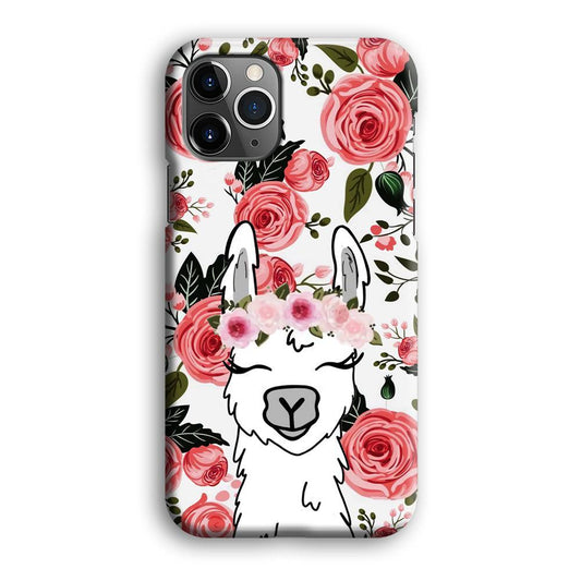 Ilama Flower Angel iPhone 12 Pro Case-Oxvistore