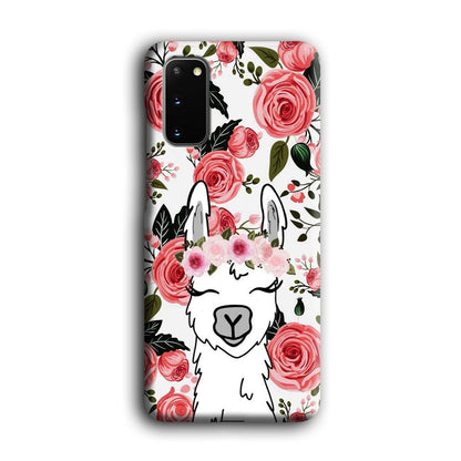 Ilama Flower Angel Samsung Galaxy S20 Case-Oxvistore