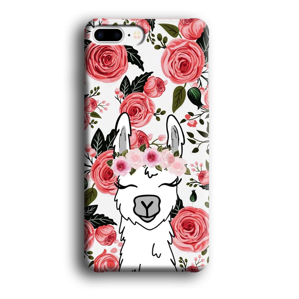 Ilama Flower Angel iPhone 7 Plus Case-Oxvistore