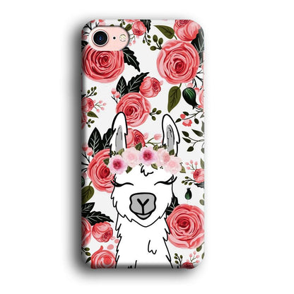 Ilama Flower Angel iPhone 8 Case-Oxvistore