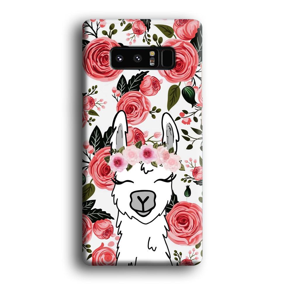 Ilama Flower Angel Samsung Galaxy Note 8 Case-Oxvistore