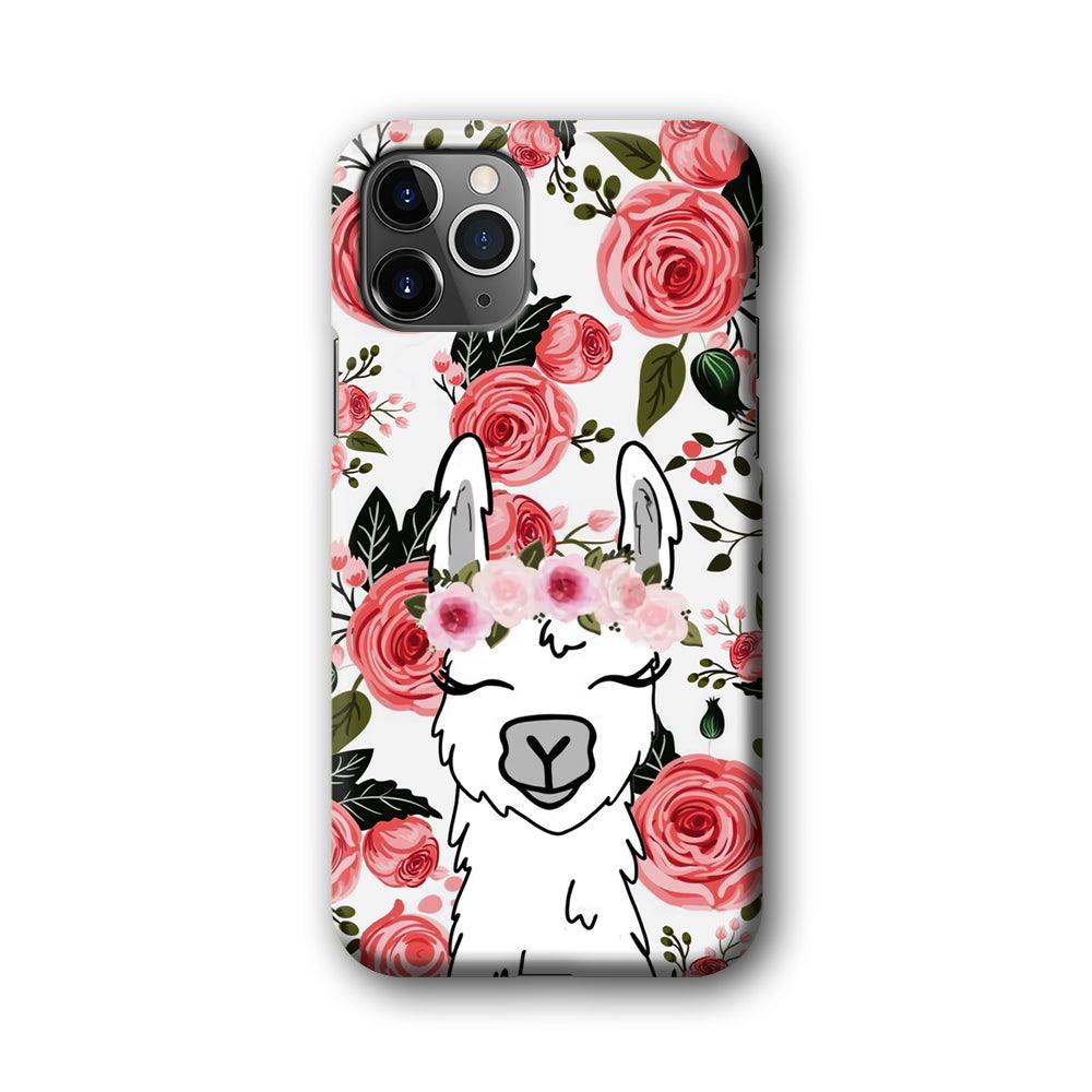 Ilama Flower Angel iPhone 11 Pro Case-Oxvistore