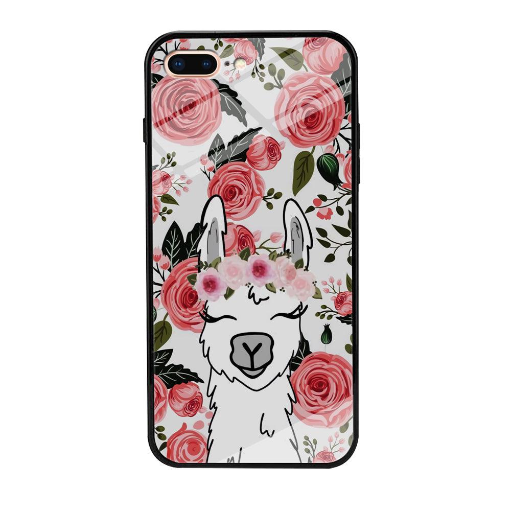 Ilama Flower Angel iPhone 7 Plus Case-Oxvistore