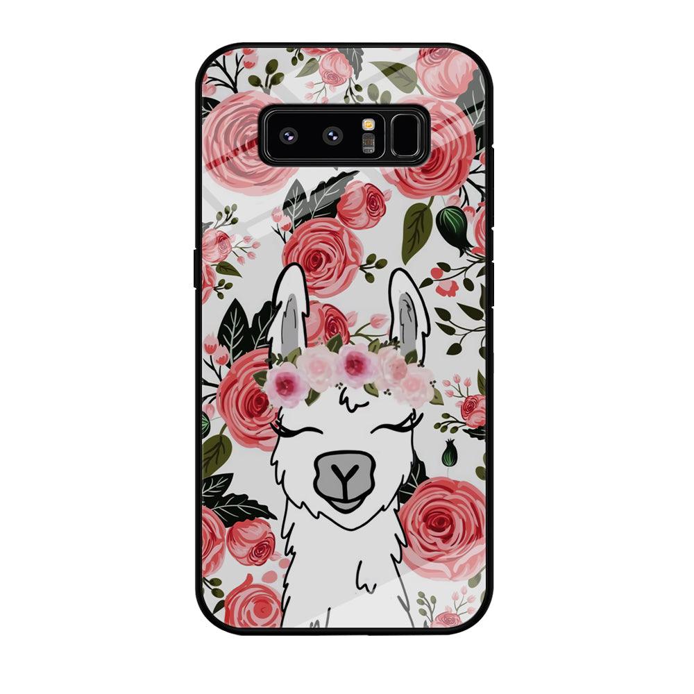 Ilama Flower Angel Samsung Galaxy Note 8 Case-Oxvistore