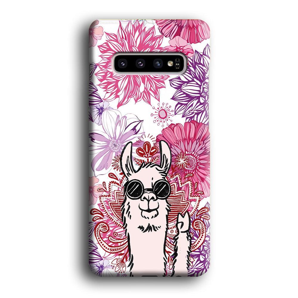 Ilama Message of Peace Samsung Galaxy S10 Case-Oxvistore