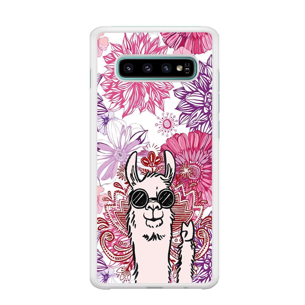 Ilama Message of Peace Samsung Galaxy S10 Plus Case-Oxvistore