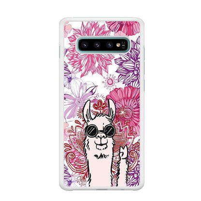 Ilama Message of Peace Samsung Galaxy S10 Case-Oxvistore