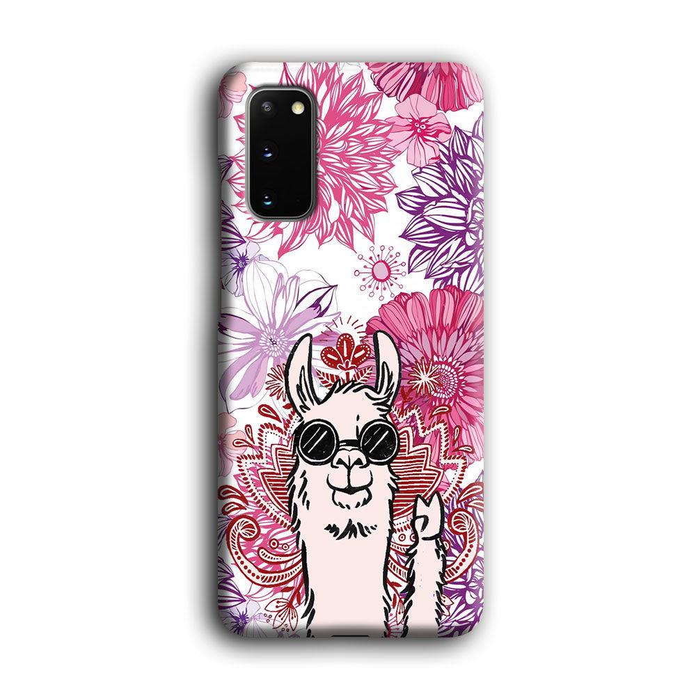 Ilama Message of Peace Samsung Galaxy S20 Case-Oxvistore