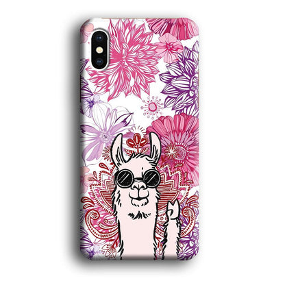 Ilama Message of Peace iPhone X Case-Oxvistore