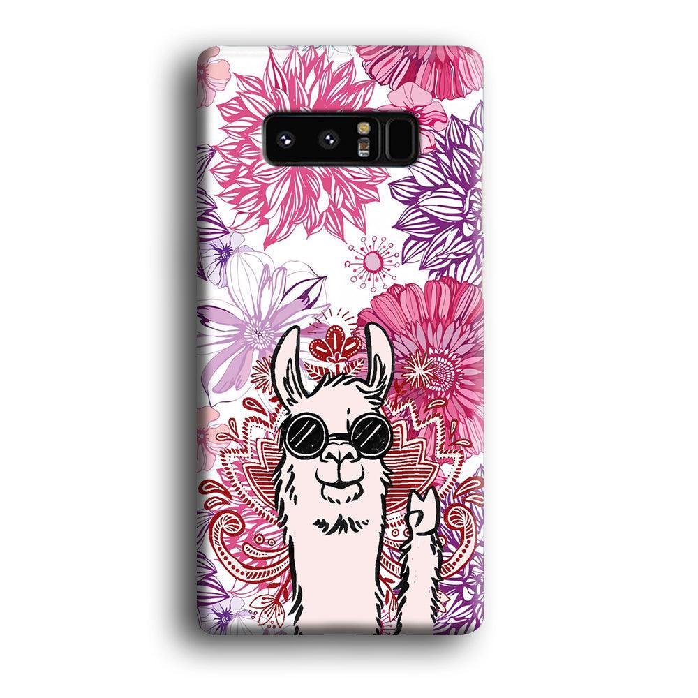 Ilama Message of Peace Samsung Galaxy Note 8 Case-Oxvistore