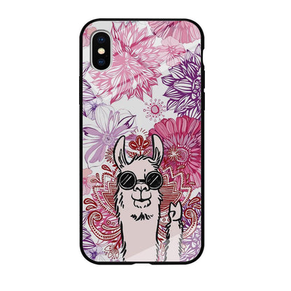 Ilama Message of Peace iPhone X Case-Oxvistore