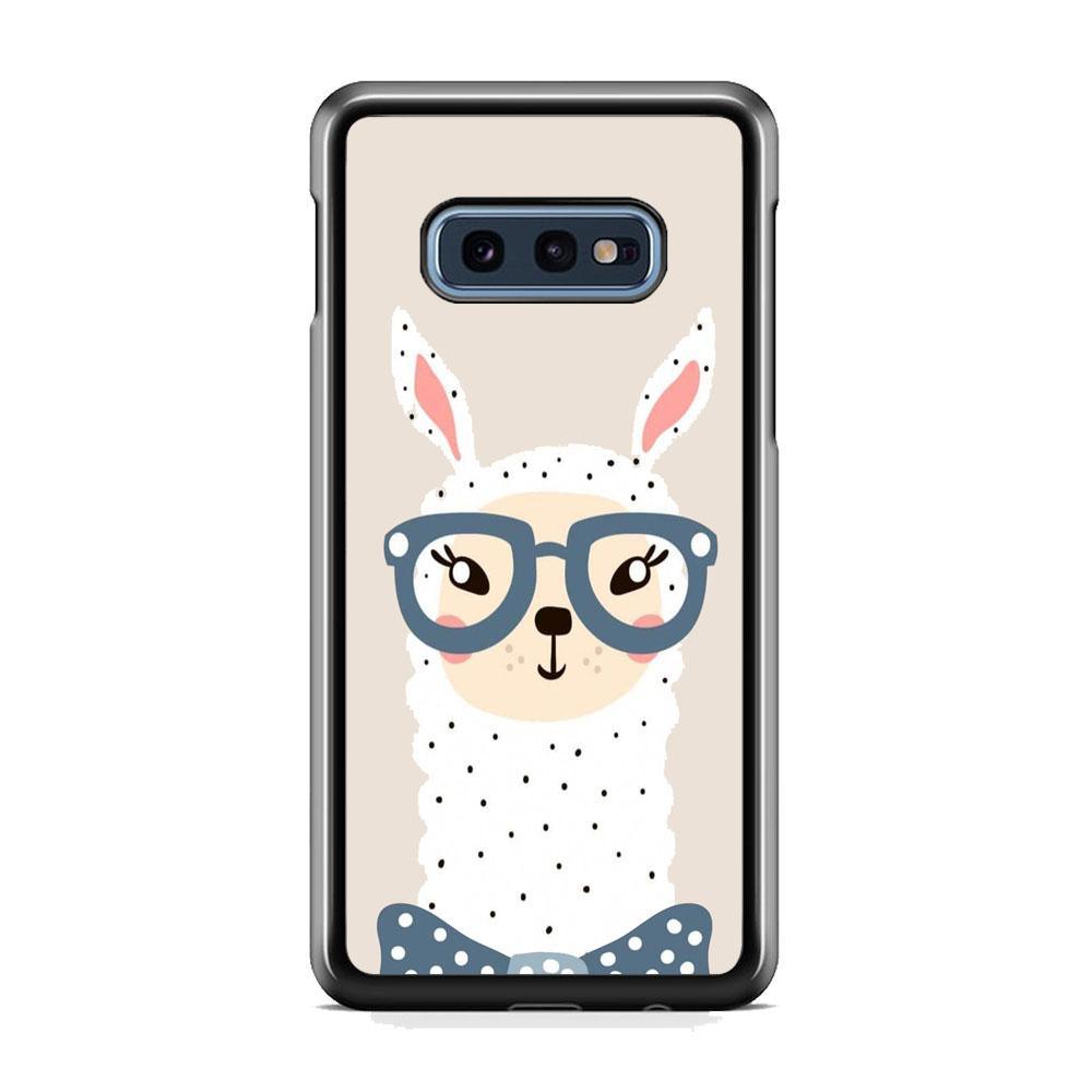 Ilama, Tell Me a Story Samsung Galaxy S10E Case-Rubber Black (2D Case)-Oxvistore