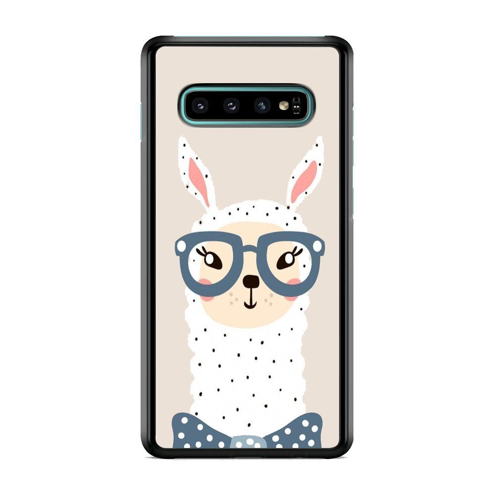 Ilama, Tell Me a Story Samsung Galaxy S10 Case-Rubber Black (2D Case)-Oxvistore