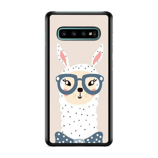 Ilama, Tell Me a Story Samsung Galaxy S10 Case-Rubber Black (2D Case)-Oxvistore