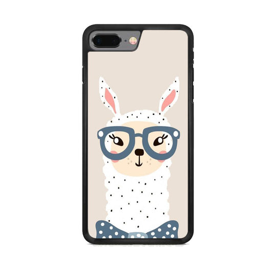 Ilama, Tell Me a Story iPhone 8 Plus Case-Rubber Black (2D Case)-Oxvistore