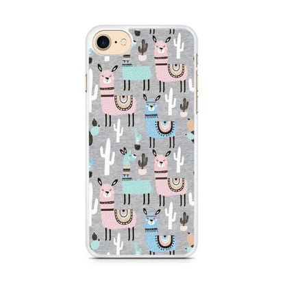 Ilama and Cactus Field iPhone 8 Case-Oxvistore