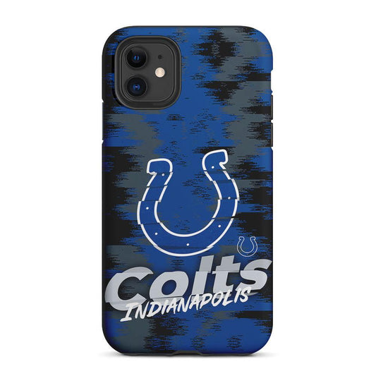 Indianapolis Colts Abstract Color 2 in 1 Tough Phone Case-Oxvistore