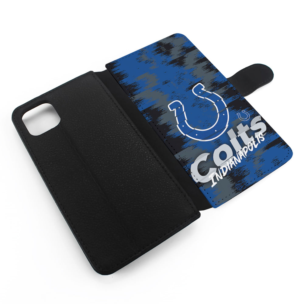 Indianapolis Colts Abstract Color Flip Wallet Phone Case