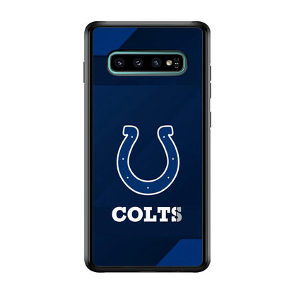 Indianapolis Colts Layer of Shapes Samsung Galaxy S10 Plus Case-Oxvistore