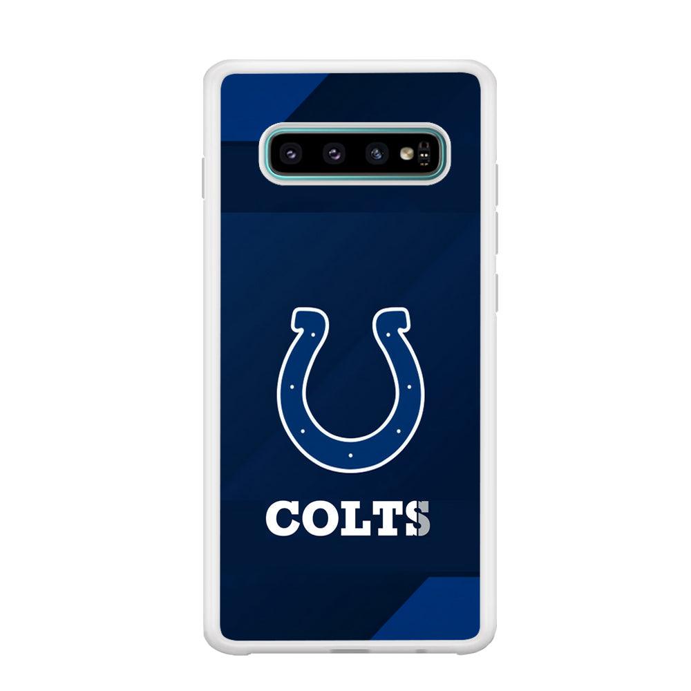 Indianapolis Colts Layer of Shapes Samsung Galaxy S10 Plus Case-Oxvistore