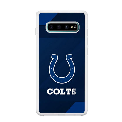 Indianapolis Colts Layer of Shapes Samsung Galaxy S10 Plus Case-Oxvistore