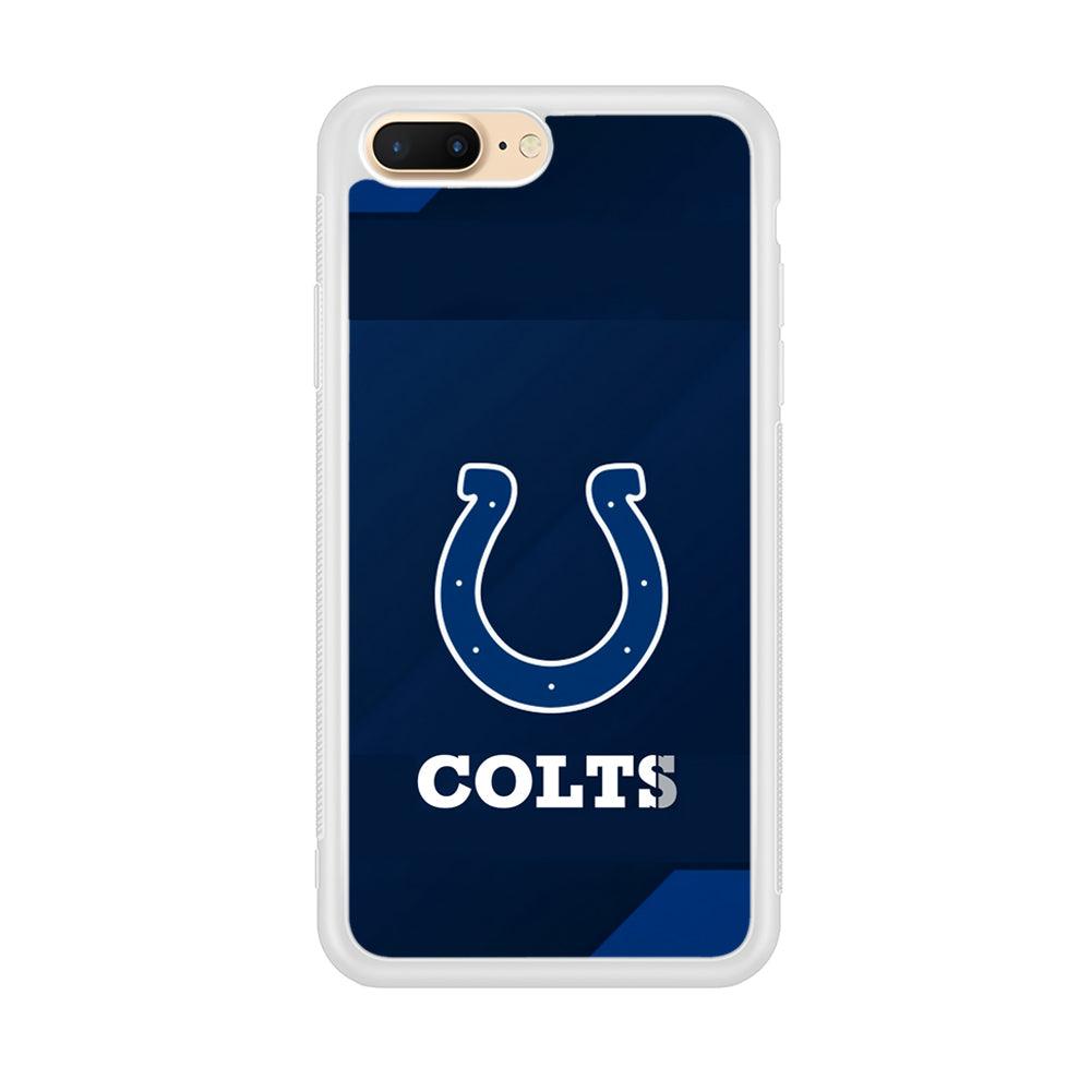 Indianapolis Colts Layer of Shapes iPhone 8 Plus Case-Oxvistore