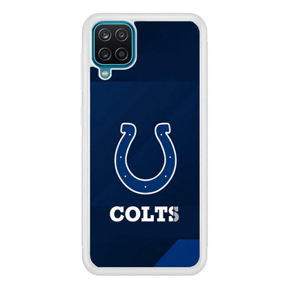 Indianapolis Colts Layer of Shapes Samsung Galaxy A12 Case-Oxvistore